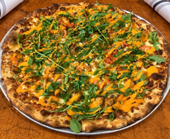 Bang Bang Shrimp pizza